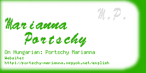 marianna portschy business card